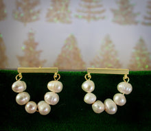 Load image into Gallery viewer, 14kt Gold Plated Freshwater Pearl Drop Tassel Earrings