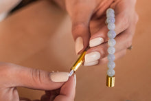 Load image into Gallery viewer, Engraved Heart Gemstone Bracelets to hold special notes