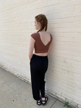 Load image into Gallery viewer, Black Drawstring Trouser Pants