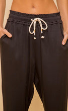 Load image into Gallery viewer, Black Drawstring Trouser Pants