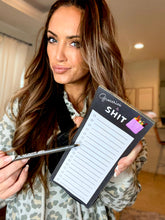 Load image into Gallery viewer, Groceries & Shit List Notepad for Fridge w/magnet