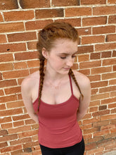 Load image into Gallery viewer, Deep Crimson Bra Top Tank