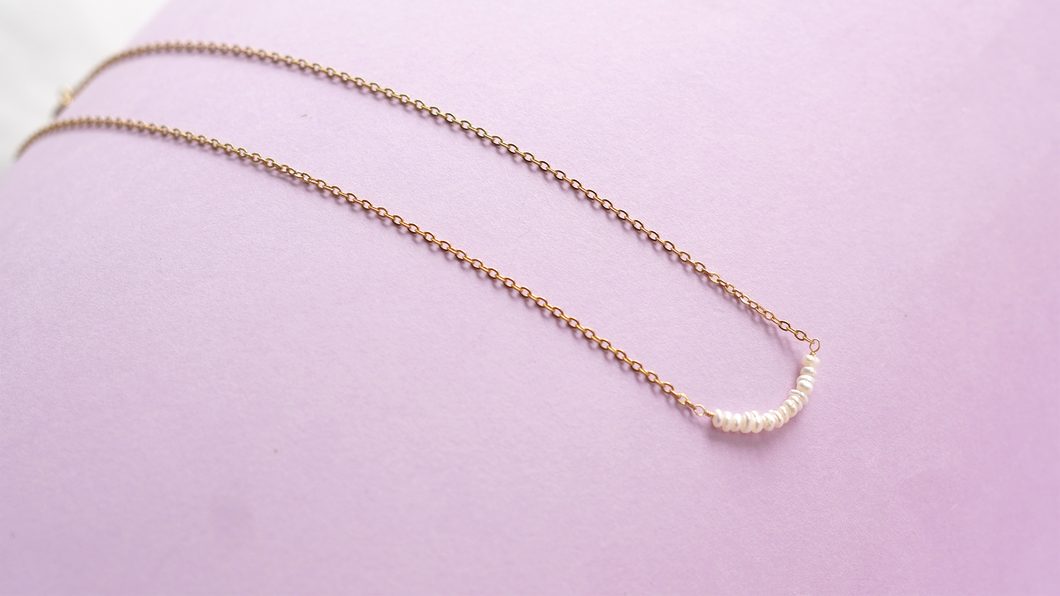 Freshwater Pearl Bar Necklace