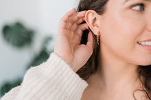 Load image into Gallery viewer, Double Chain 18kt Gold Plated Earrings

