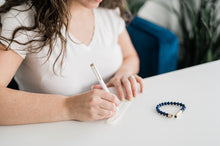 Load image into Gallery viewer, Affirmations/ Prayers/ Love Notes Gemstone Bracelet
