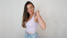Load image into Gallery viewer, Pale Lavender Bra Top Tank
