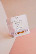 Load image into Gallery viewer, Affirmations/ Prayers/ Love Notes Gemstone Bracelet
