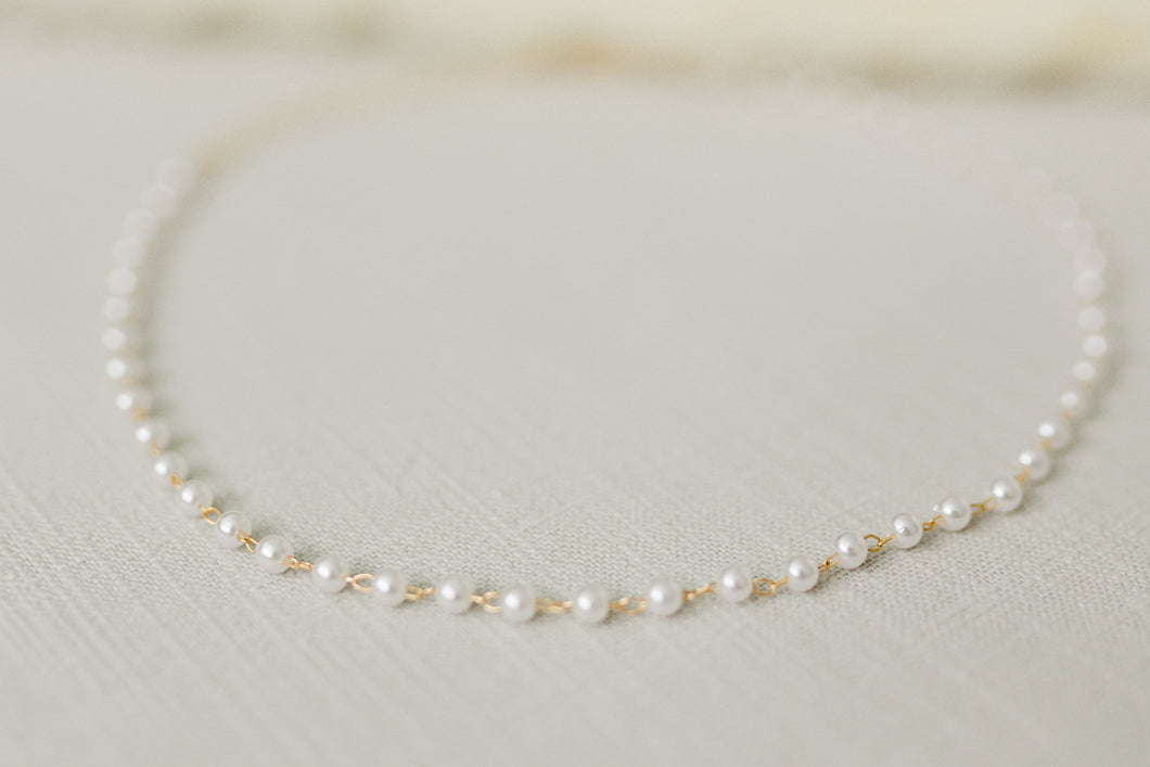 Dainty Faux Pearl Necklace