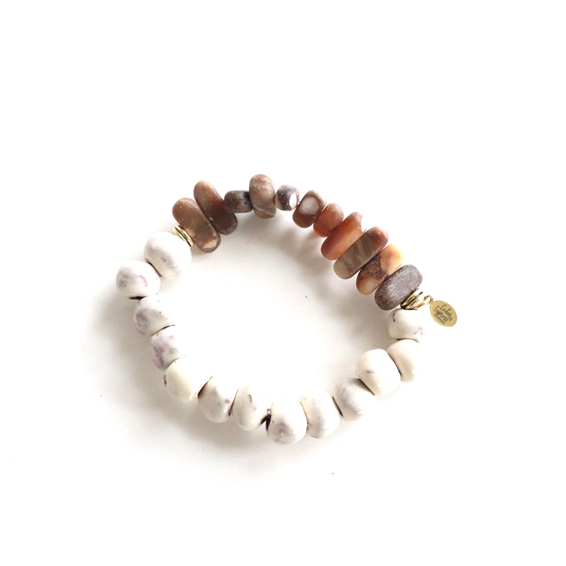 Amalgamate Wood Opalite Bracelet