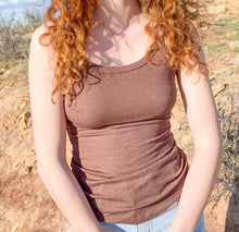 Load image into Gallery viewer, Chocolate Basic Ribbed Tank
