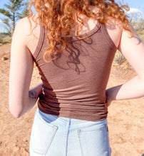 Load image into Gallery viewer, Chocolate Basic Ribbed Tank
