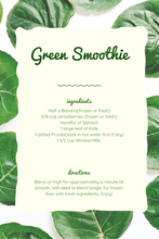 Load image into Gallery viewer, Green Smoothie Recipe
