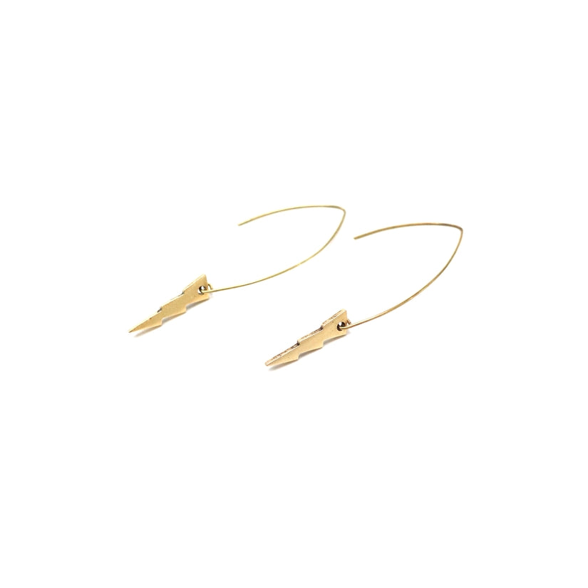 Lighting Bolt Dangle Earrings